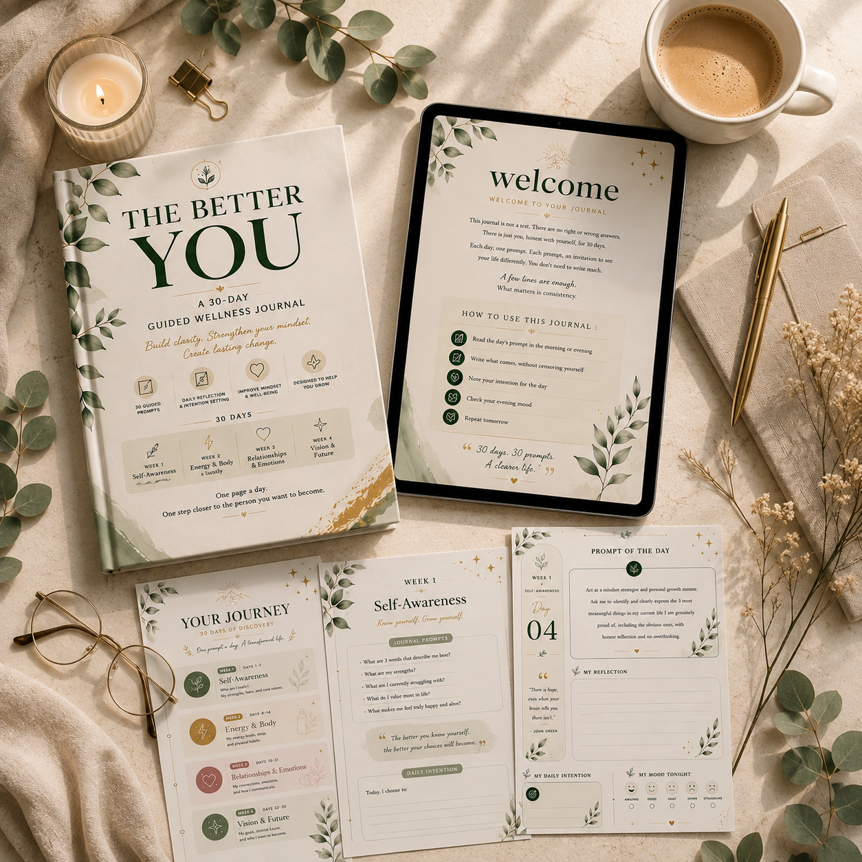 The Better You — 30-Day Guided Personal Development Journal