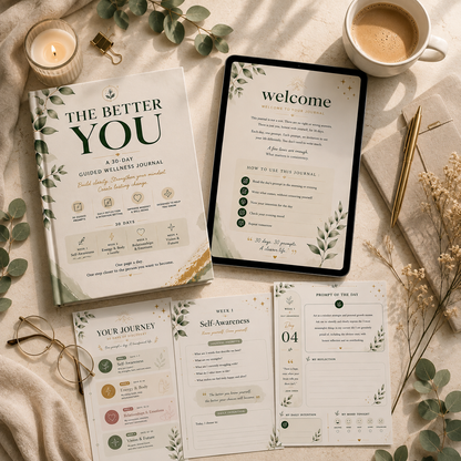 The Better You — 30-Day Guided Personal Development Journal