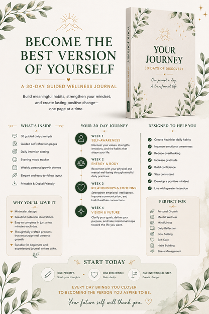 The Better You — 30-Day Guided Personal Development Journal