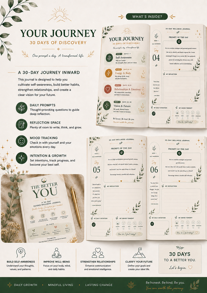 The Better You — 30-Day Guided Personal Development Journal
