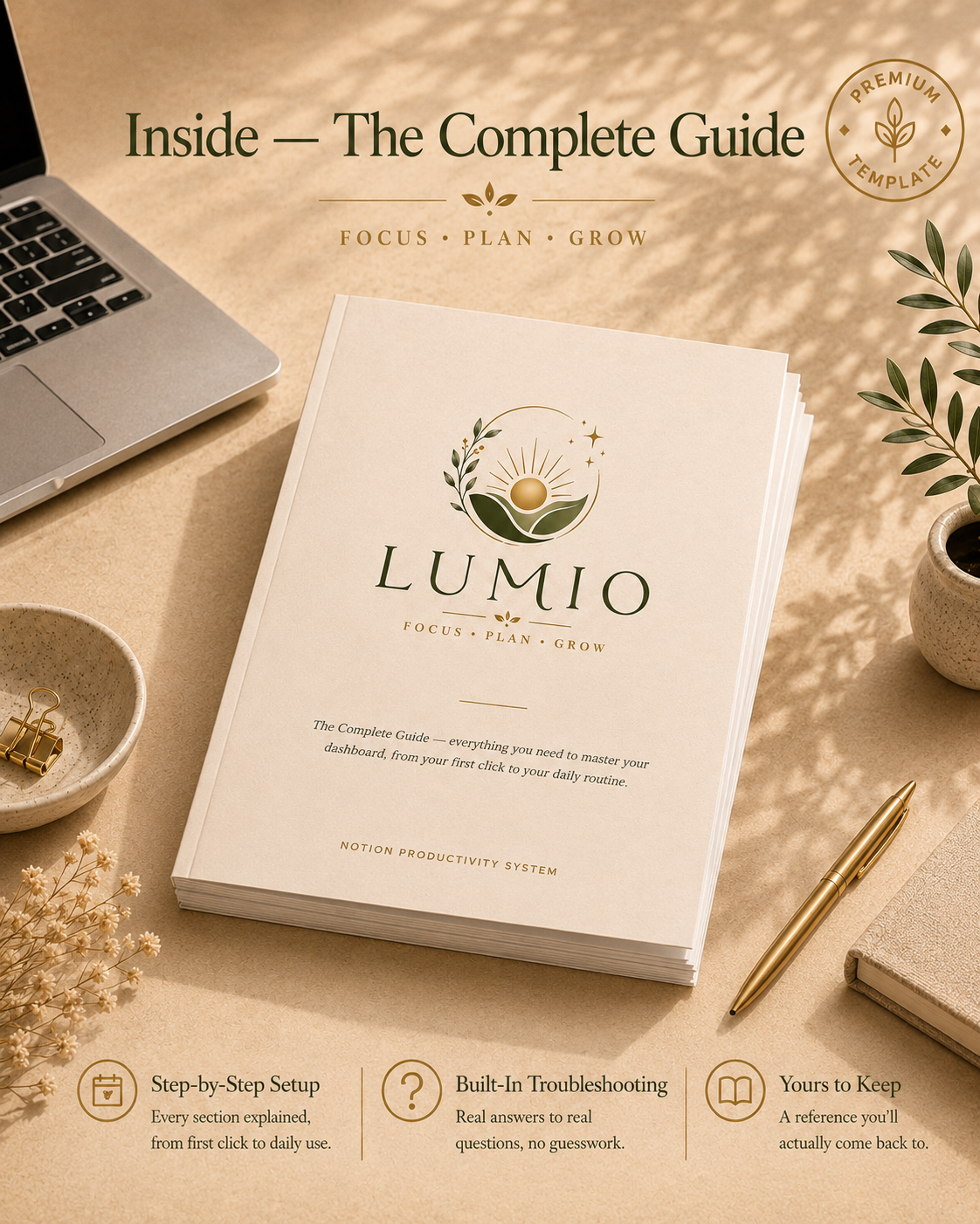 LUMIO Notion Template – All-in-One Life Dashboard (Tasks, Habits, Goals)