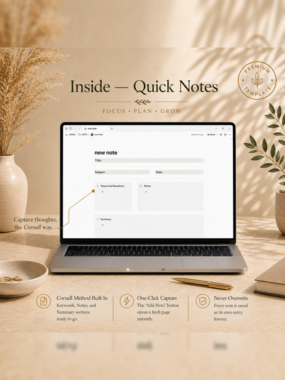 LUMIO Notion Template – All-in-One Life Dashboard (Tasks, Habits, Goals)