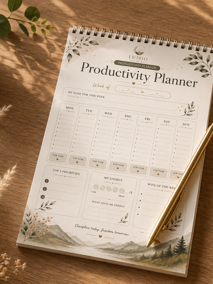 LUMIO Planner Collection – 4 Printable Weekly Planners (PDF)